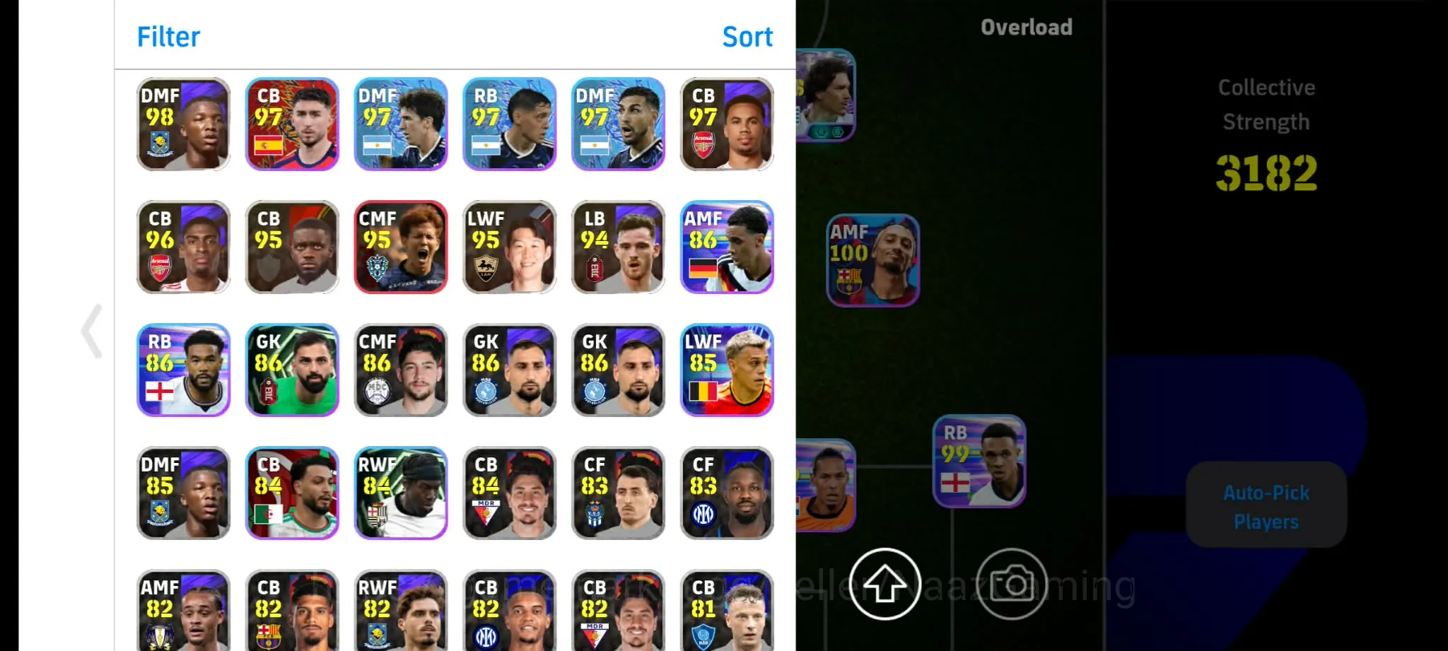 eFootball Accounts Legends & Iconic Players Ronaldinho 107 (Big Time) Peter Schmeichel 107 I Only Konami linked I 1