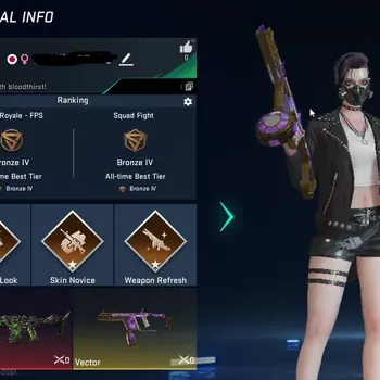 Blood Strike Accounts Starter ASIA|starter|1 eternal:Mcx-Noxdra|1 ultra:Vector|EoT event not claim yet|tems+collection|check