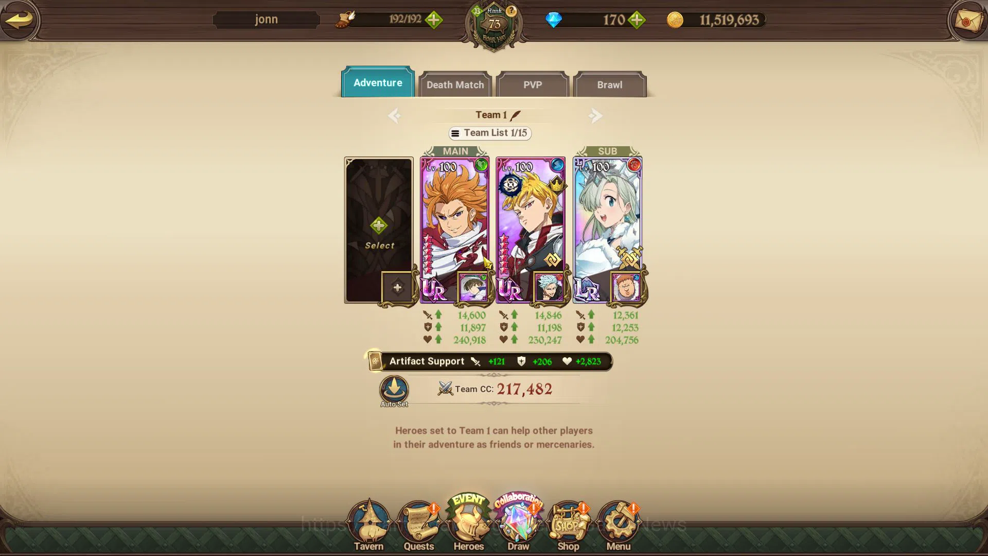 The Seven Deadly Sins: Grand Cross Accounts Asia|2,4 M CC|2 LR+8 UR+170 DM|Ludociel,Elizabeth, image 12