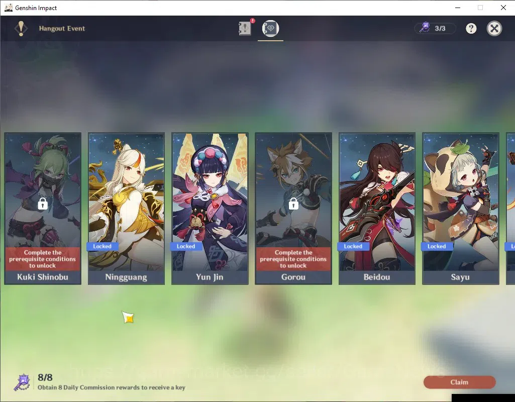 Genshin Impact Accounts ASIA|AR 53|5 Limited + 3(*5 Weapon)|Nefer,Nahida,N image 18