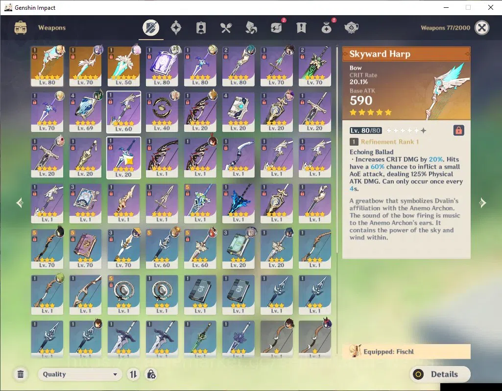 Genshin Impact Accounts ASIA|AR 53|5 Limited + 3(*5 Weapon)|Nefer,Nahida,N image 4