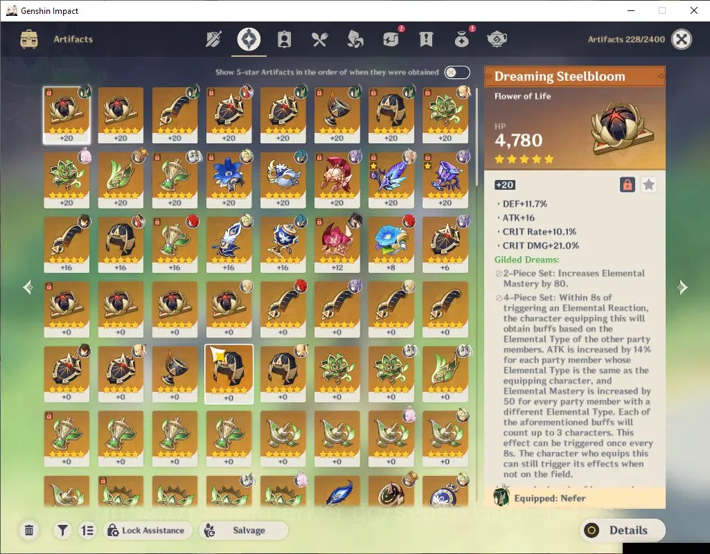 Genshin Impact Accounts ASIA|AR 53|5 Limited + 3(*5 Weapon)|Nefer,Nahida,N image 5