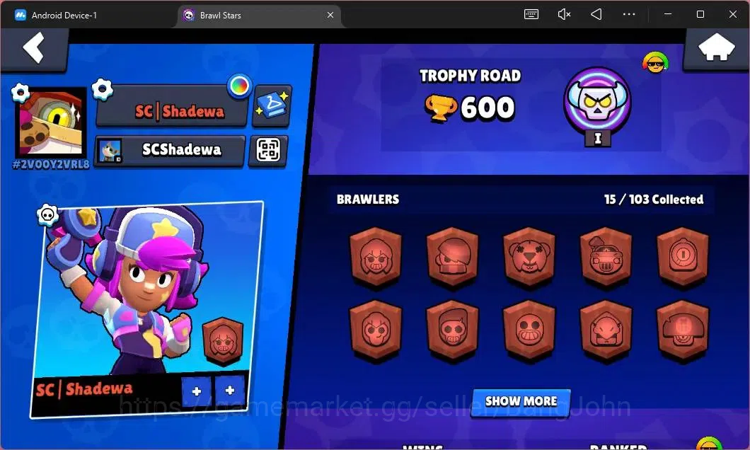 Brawl Stars Accounts Global|600 Thropy|15 Brawler|3 Max Hypercharge(She image 2