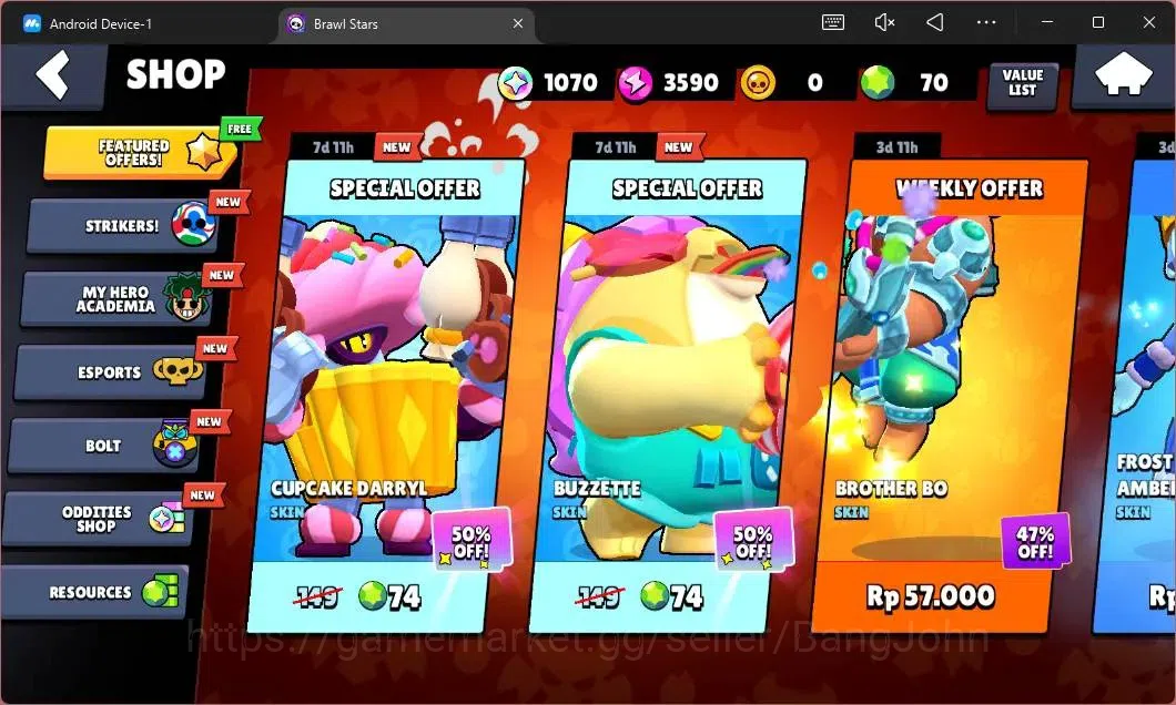 Brawl Stars Accounts Global|600 Thropy|15 Brawler|3 Max Hypercharge(She image 4