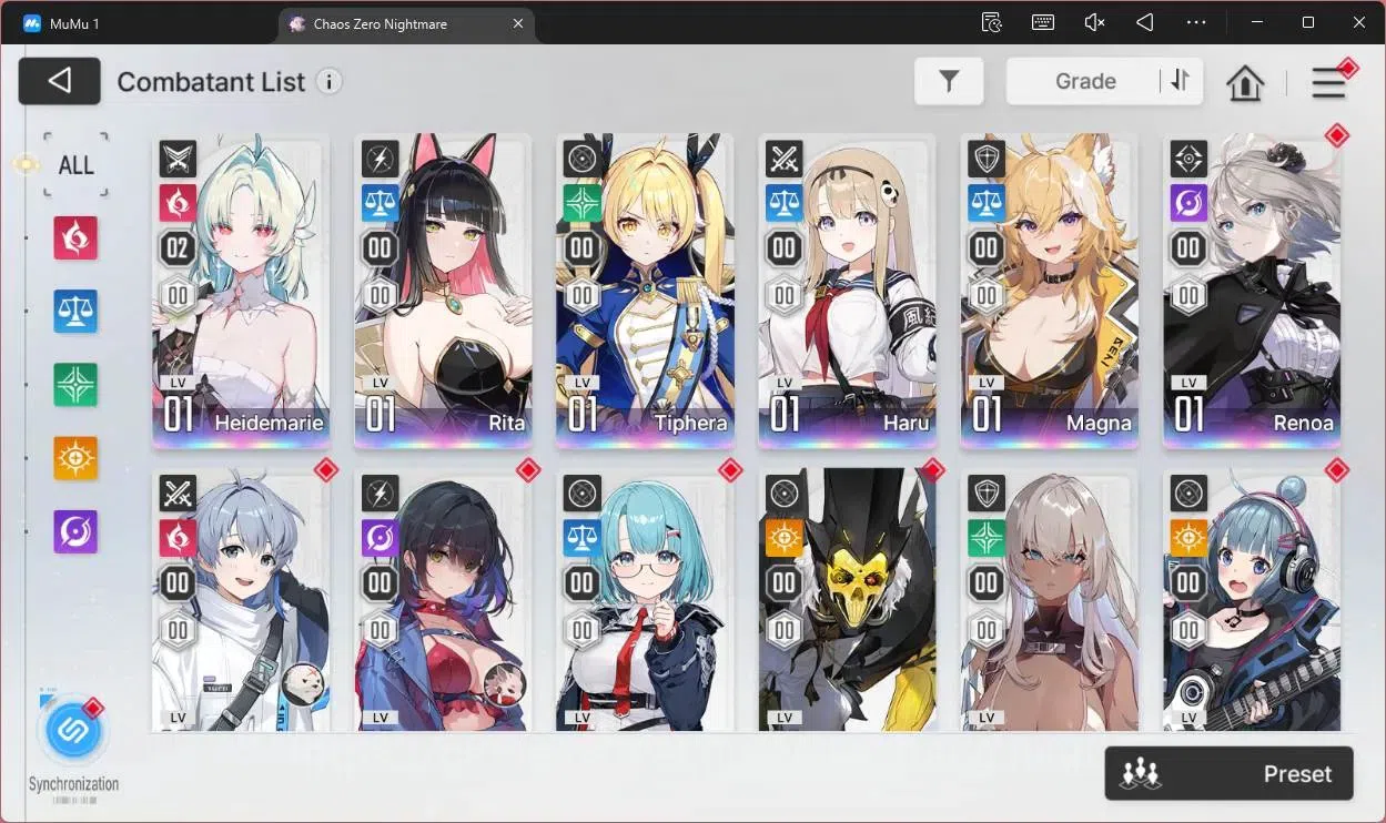Chaos Zero Nightmare Accounts ASIA | Lv54 | 6 SSR | Heidemarie ME 2 | Selector O image 10