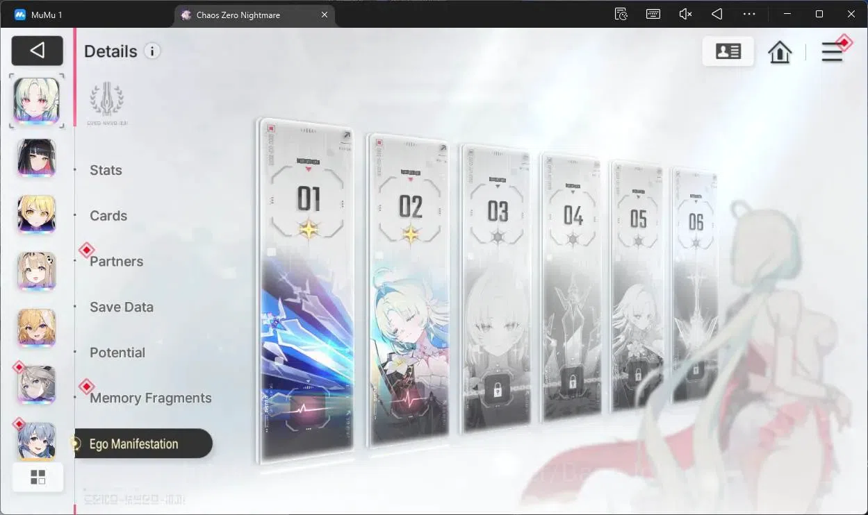 Chaos Zero Nightmare Accounts ASIA | Lv54 | 6 SSR | Heidemarie ME 2 | Selector O image 8