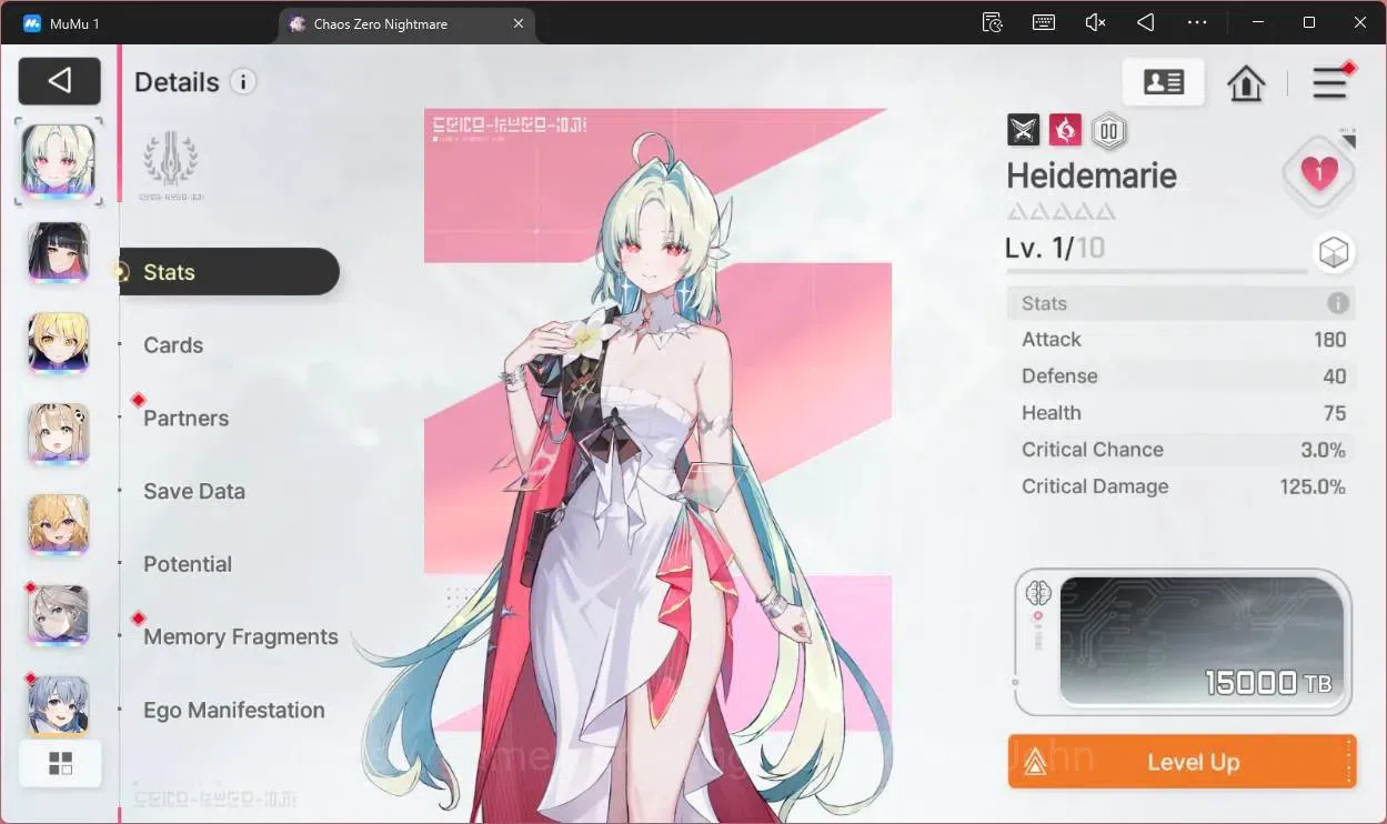 Chaos Zero Nightmare Accounts ASIA | Lv54 | 6 SSR | Heidemarie ME 2 | Selector O image 9