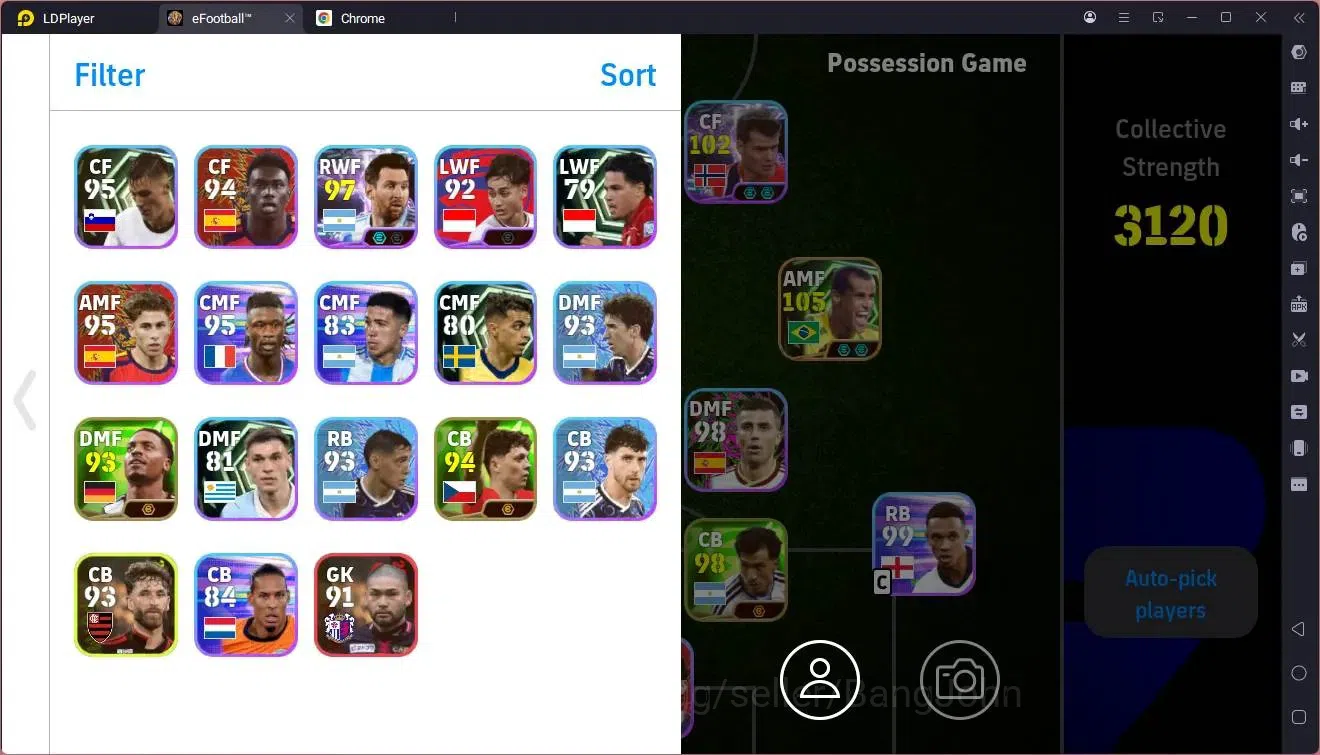 eFootball Accounts Mobile |PW 3120|Epic Cruyff,Rivaldo,Gerrard,Shevch image 2