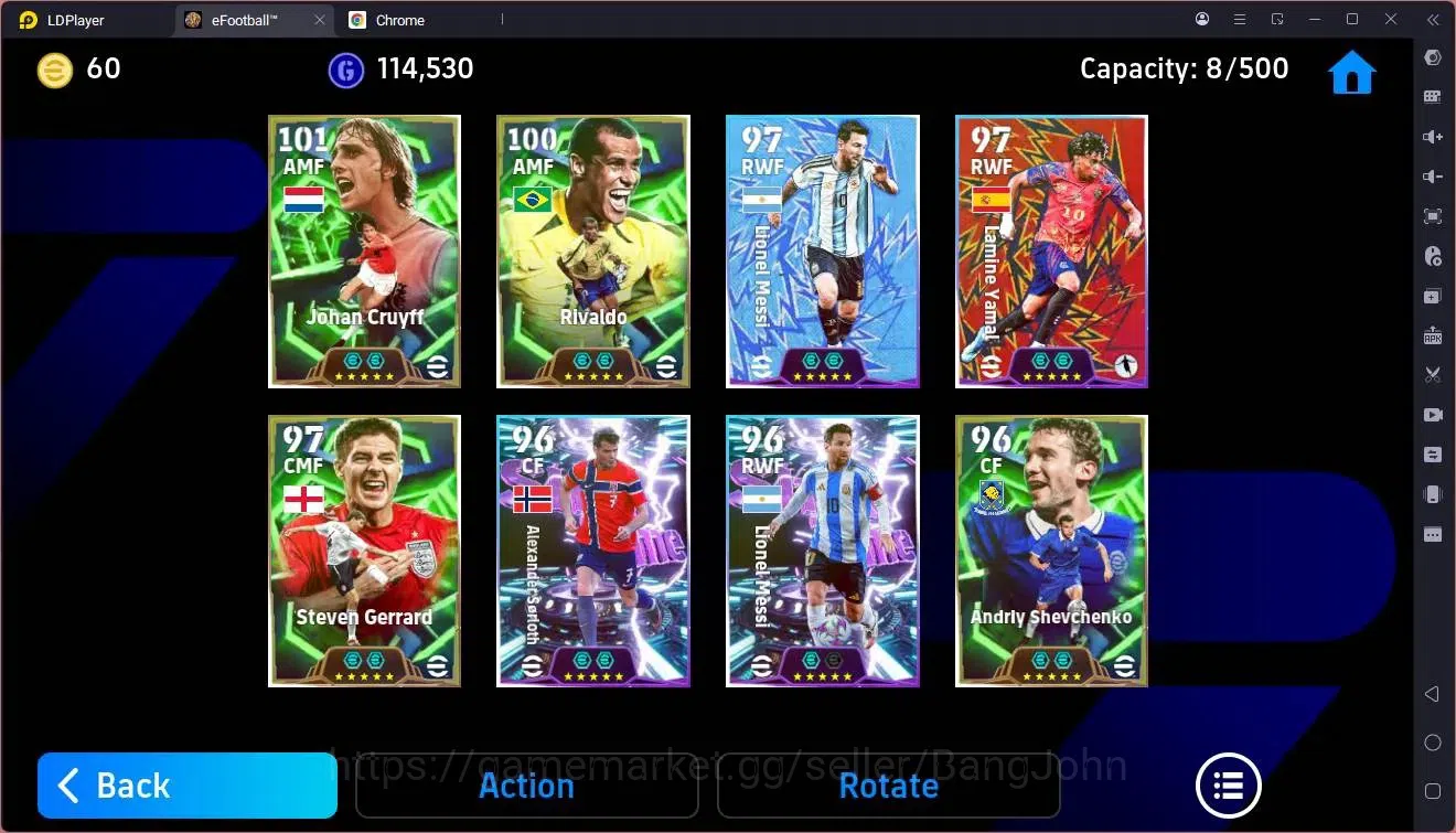 eFootball Accounts Mobile |PW 3120|Epic Cruyff,Rivaldo,Gerrard,Shevch image 4