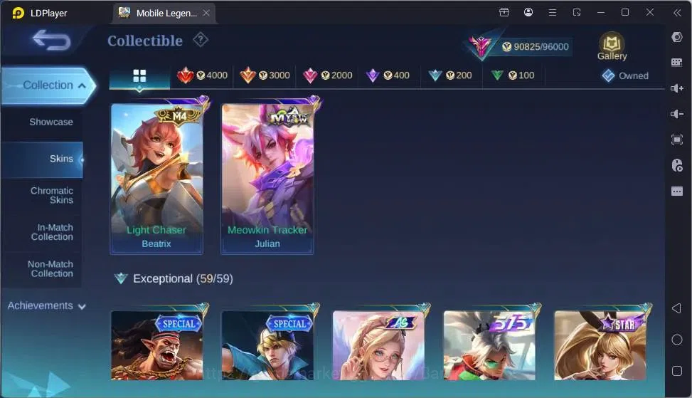Mobile Legends: Bang Bang Accounts Global|Hero132|Skin305|Exalted|Collector Alpha|Pri image 5