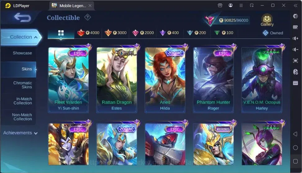 Mobile Legends: Bang Bang Accounts Global|Hero132|Skin305|Exalted|Collector Alpha|Pri image 9