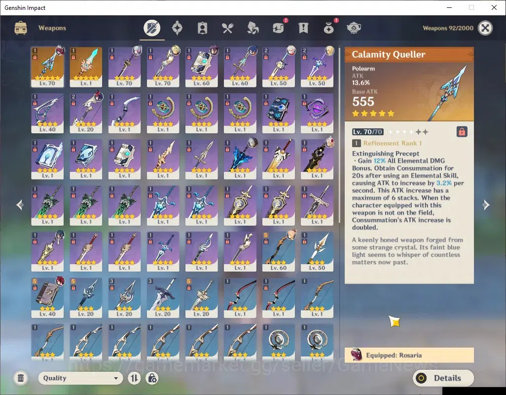 Genshin Impact Accounts ASIA|AR 43|Rate On|3 Limited + 2 (*5Weapon)|Ayaka, image 3
