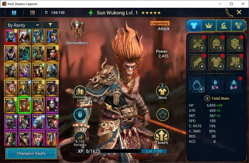 Raid: Shadow Legends Accounts Mid-Game Lv29 582K Power|1 Mythic(Arachoa)+18 10