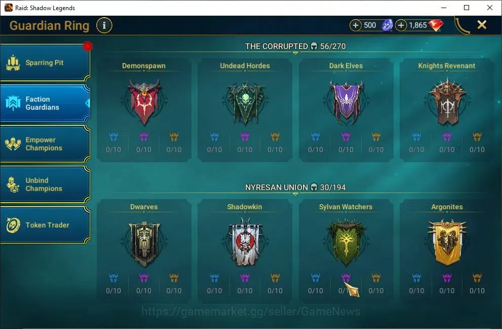 Raid: Shadow Legends Accounts Mid-Game Lv29 582K Power|1 Mythic(Arachoa)+18 14