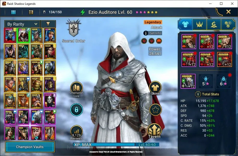Raid: Shadow Legends Accounts Mid-Game Lv29 582K Power|1 Mythic(Arachoa)+18 4