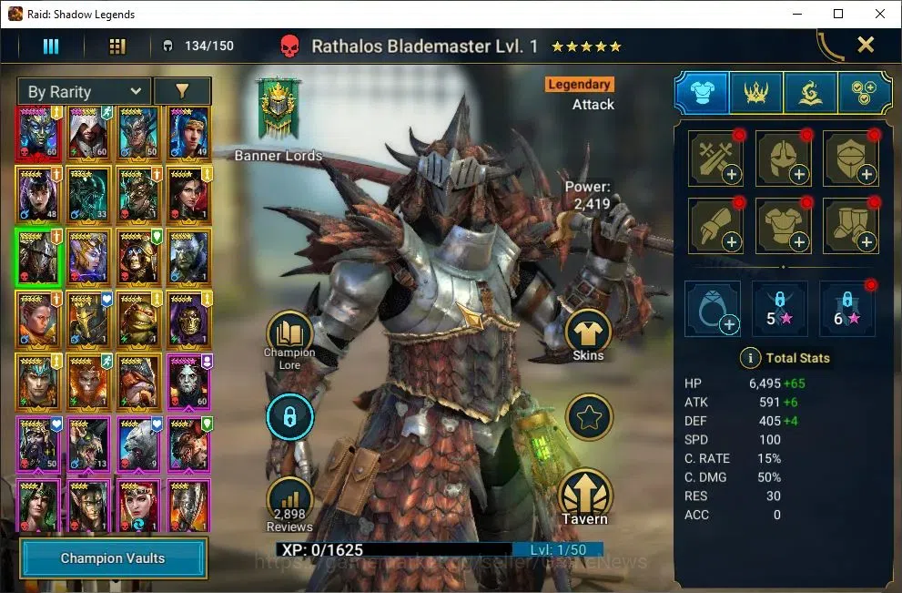 Raid: Shadow Legends Accounts Mid-Game Lv29 582K Power|1 Mythic(Arachoa)+18 7