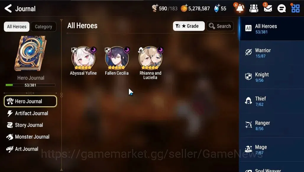 Epic Seven Accounts GLOBAL Unverif|NewEra|3 ML(Rhinna&Luciella,AYufine image 4