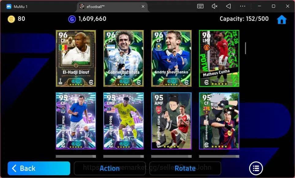 eFootball Accounts ANDROID|PW 3140|Epc Diego Forlan|Epc Cafu|SHW Mess image 7