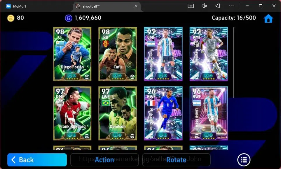 eFootball Accounts ANDROID|PW 3140|Epc Diego Forlan|Epc Cafu|SHW Mess image 9
