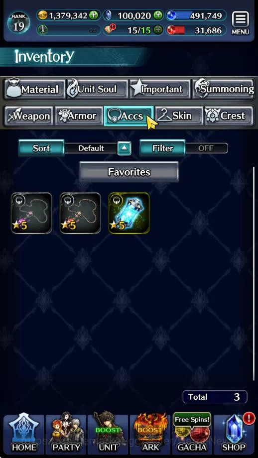 Last Cloudia Accounts Mid‑Game GLOBAL Rank 19|100K Cryst|Collab (Benimaru,Hinata)+TopTierUnit (G.Ilaha,Megius,Arkh,Gorm 12