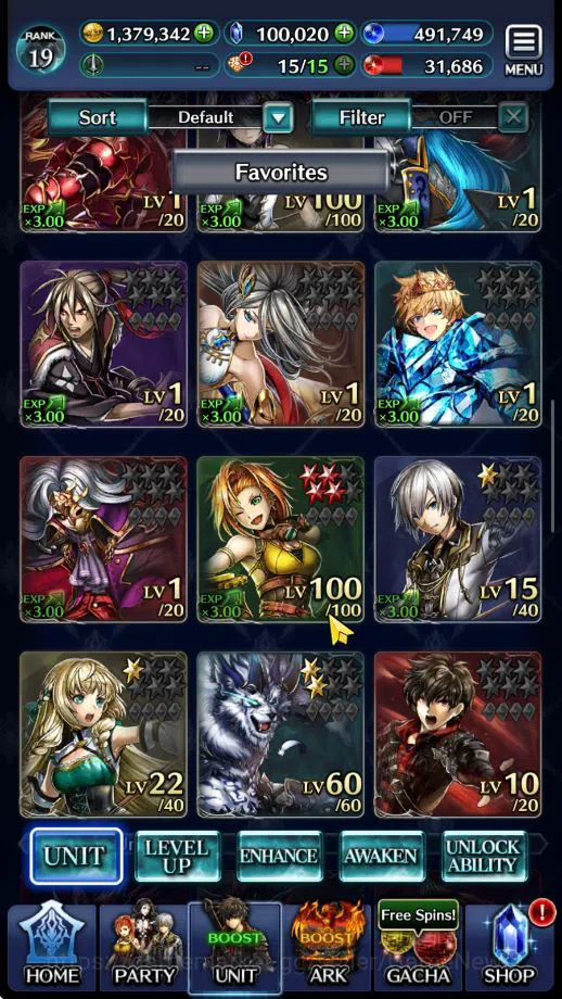 Last Cloudia Accounts Mid‑Game GLOBAL Rank 19|100K Cryst|Collab (Benimaru,Hinata)+TopTierUnit (G.Ilaha,Megius,Arkh,Gorm 2