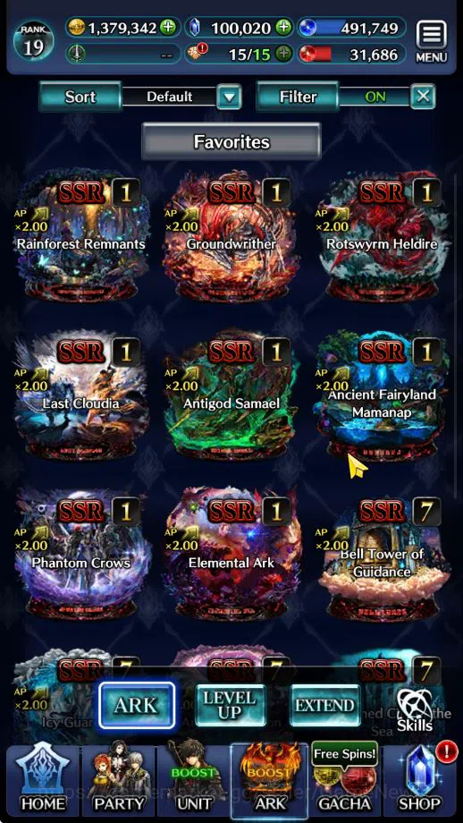 Last Cloudia Accounts Mid‑Game GLOBAL Rank 19|100K Cryst|Collab (Benimaru,Hinata)+TopTierUnit (G.Ilaha,Megius,Arkh,Gorm 3