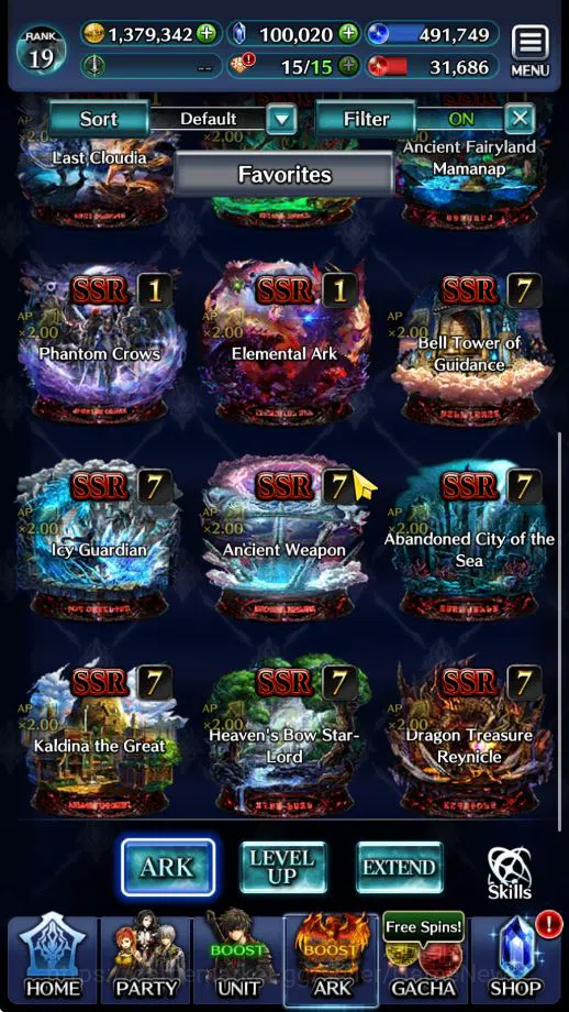 Last Cloudia Accounts Mid‑Game GLOBAL Rank 19|100K Cryst|Collab (Benimaru,Hinata)+TopTierUnit (G.Ilaha,Megius,Arkh,Gorm 4