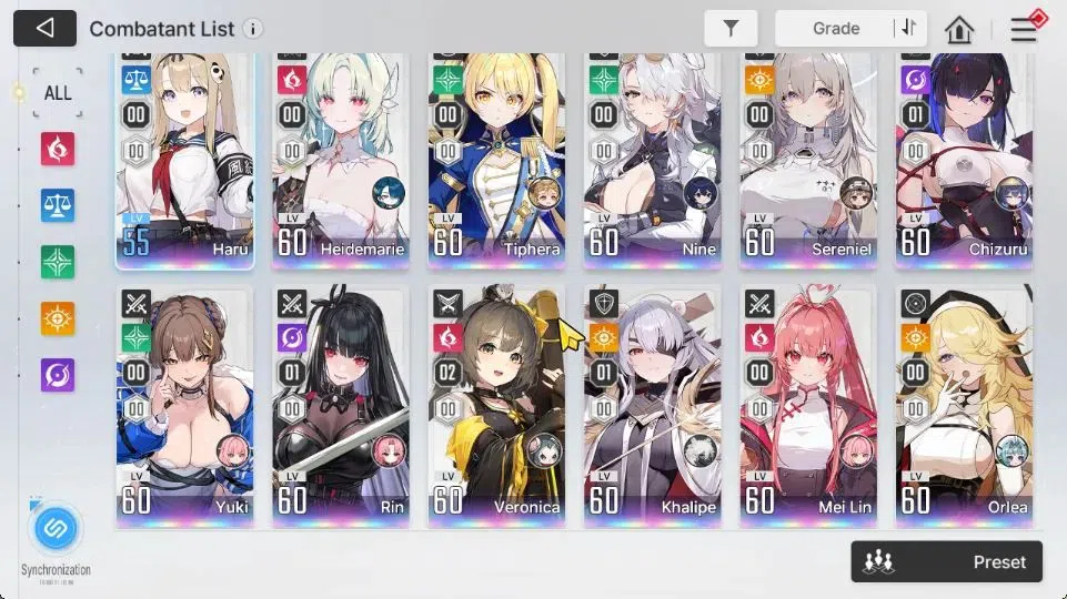 Chaos Zero Nightmare Accounts ASIA|Lv 55|19 3