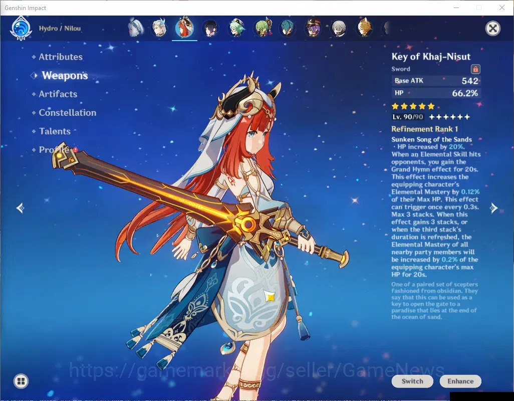 Genshin Impact Accounts ASIA|AR 58|9 Limited + 11(*5Weap)|[Zobai,Nilou]+Si image 15