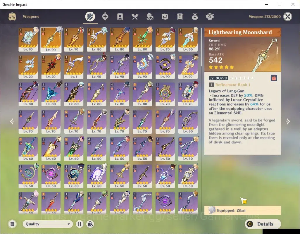 Genshin Impact Accounts ASIA|AR 58|9 Limited + 11(*5Weap)|[Zobai,Nilou]+Si image 17