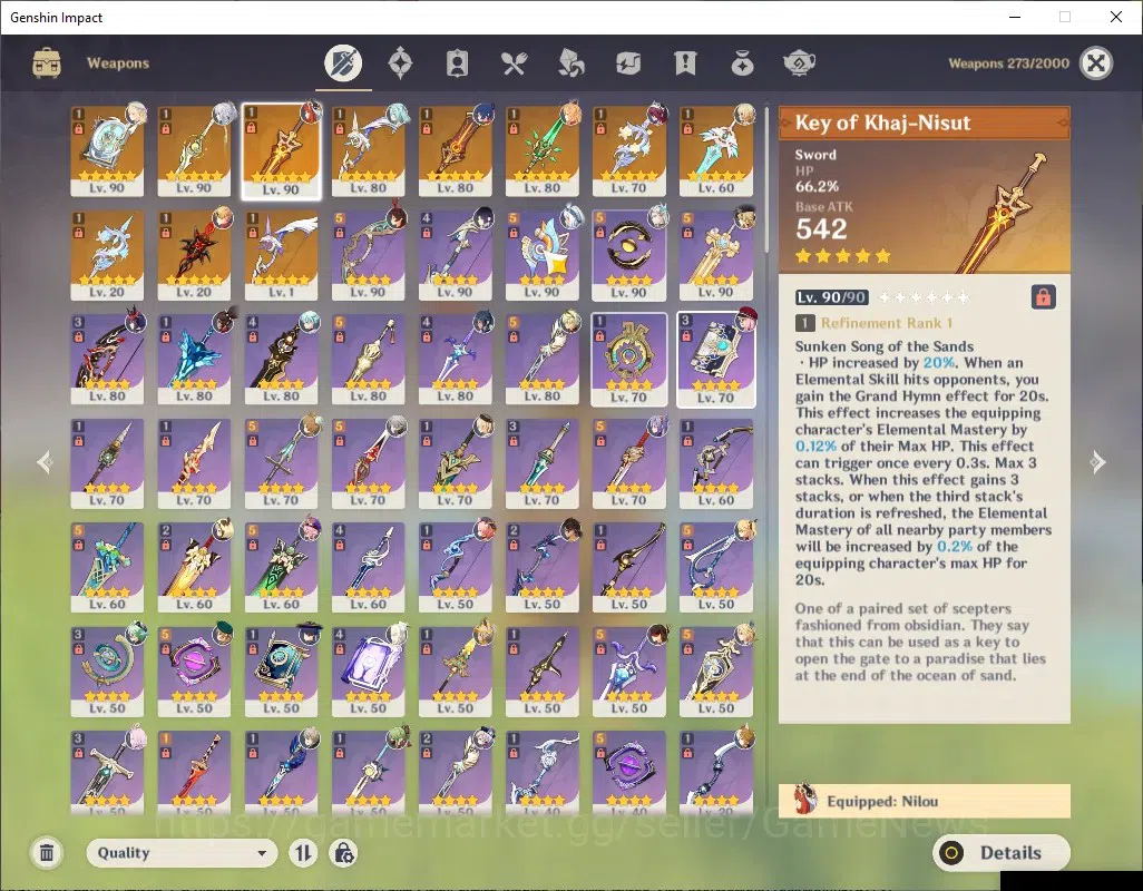 Genshin Impact Accounts ASIA|AR 58|9 Limited + 11(*5Weap)|[Zobai,Nilou]+Si image 18