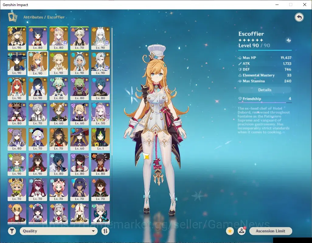 Genshin Impact Accounts ASIA|AR 58|9 Limited + 11(*5Weap)|[Zobai,Nilou]+Si image 7