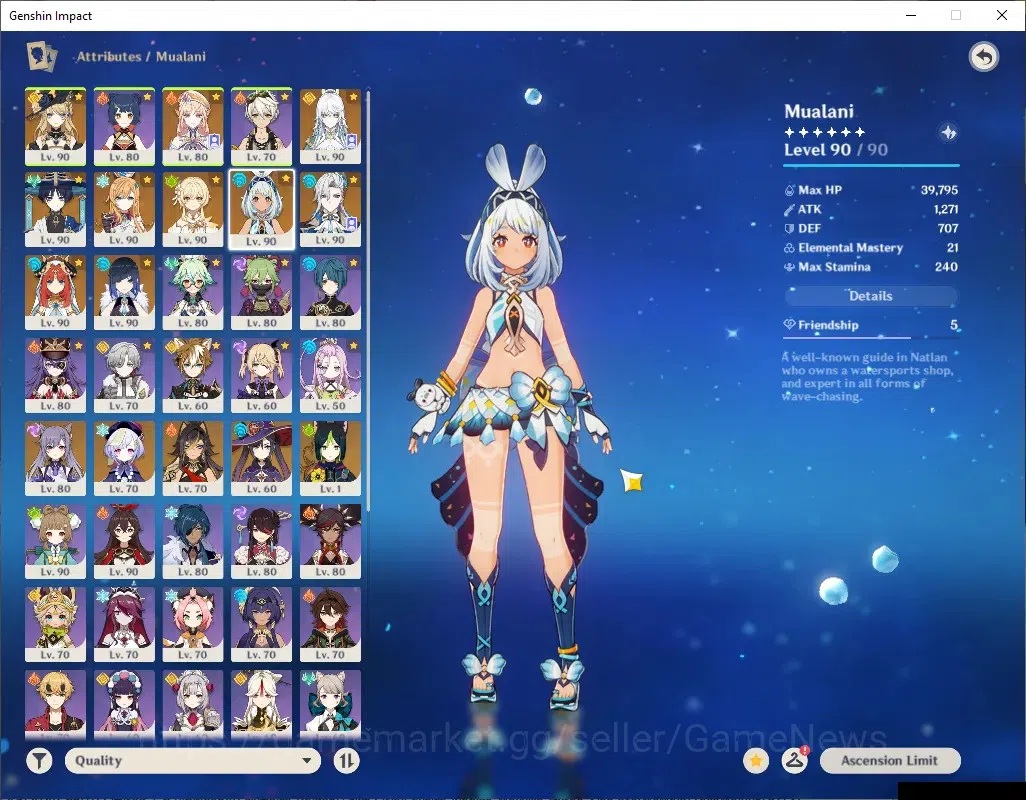 Genshin Impact Accounts ASIA|AR 58|9 Limited + 11(*5Weap)|[Zobai,Nilou]+Si image 8