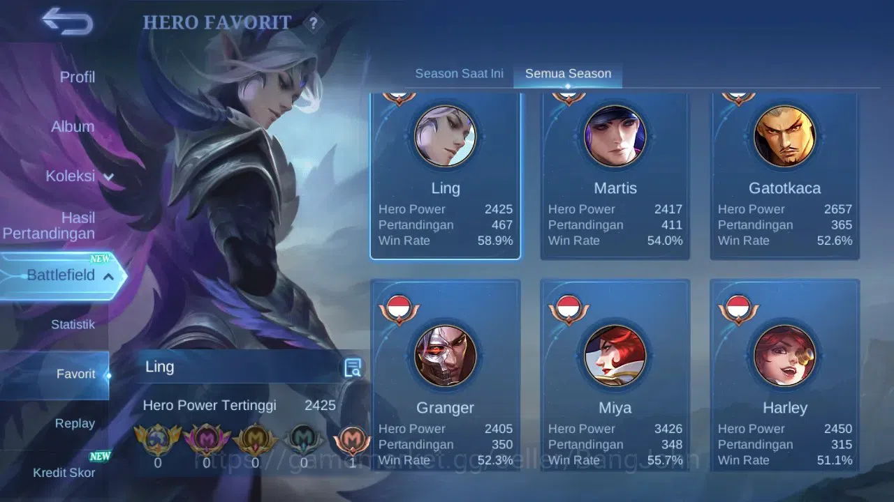 Mobile Legends: Bang Bang Accounts GLOBAL Hero 132 Skin 215 | Luckybox Eudora | KOF k image 13