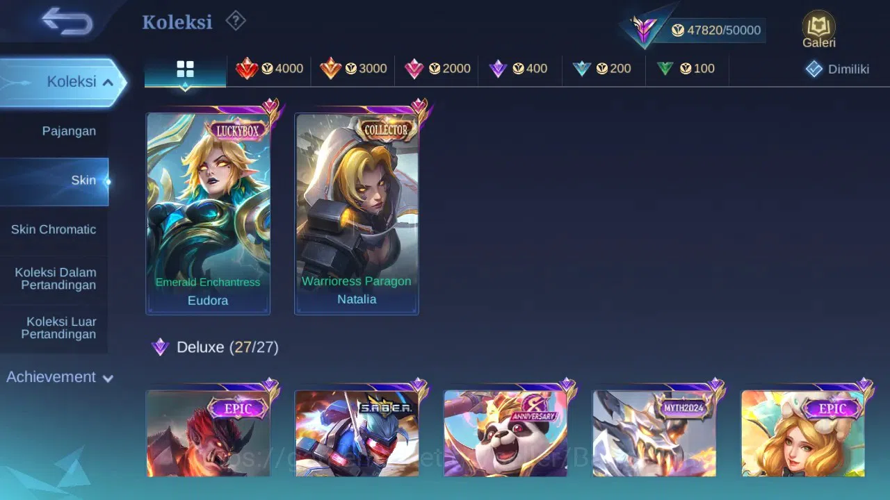 Mobile Legends: Bang Bang Accounts GLOBAL Hero 132 Skin 215 | Luckybox Eudora | KOF k image 2