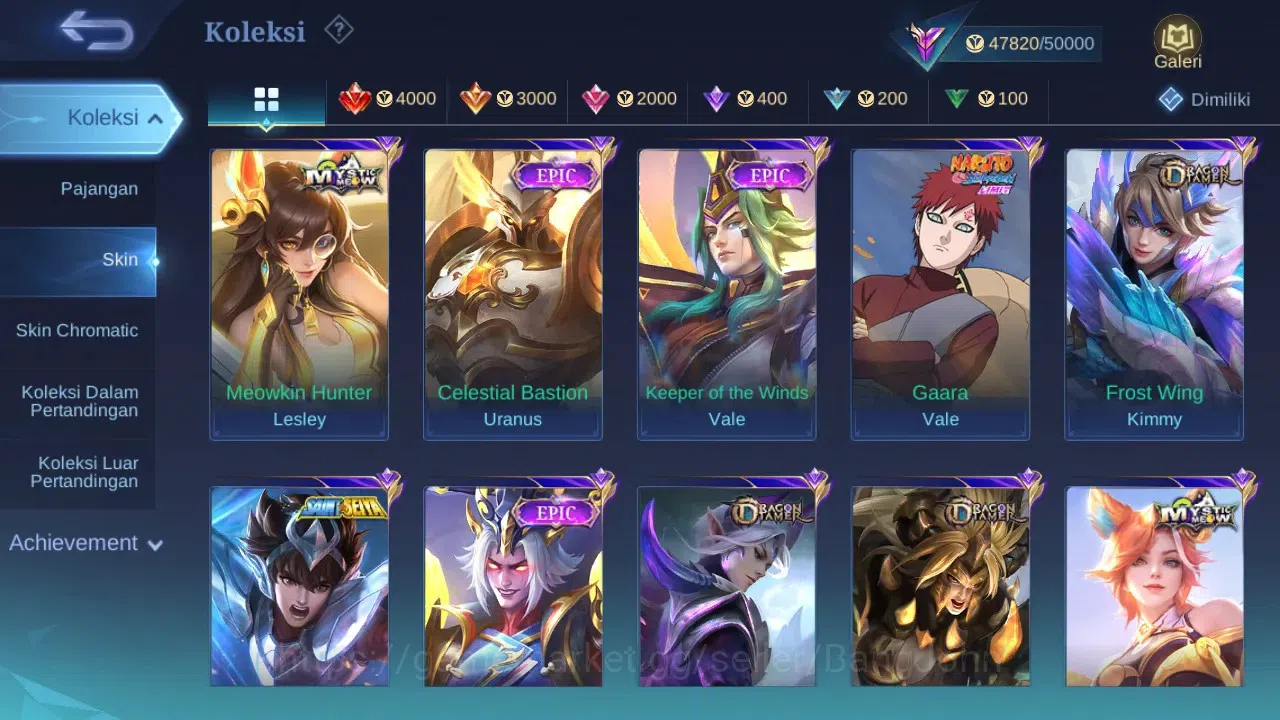 Mobile Legends: Bang Bang Accounts GLOBAL Hero 132 Skin 215 | Luckybox Eudora | KOF k image 6