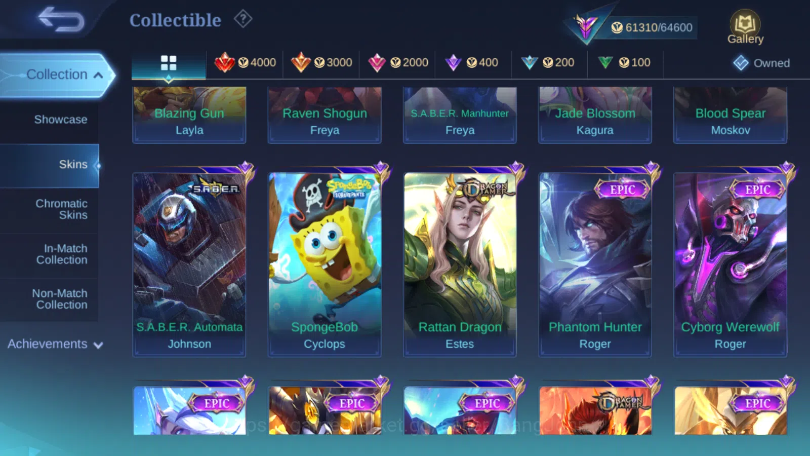Mobile Legends: Bang Bang Accounts Others Hero 99 | Skin 228 | Glory | Aspirants Guinevere | Sanrio Floryn | Luckybox 11