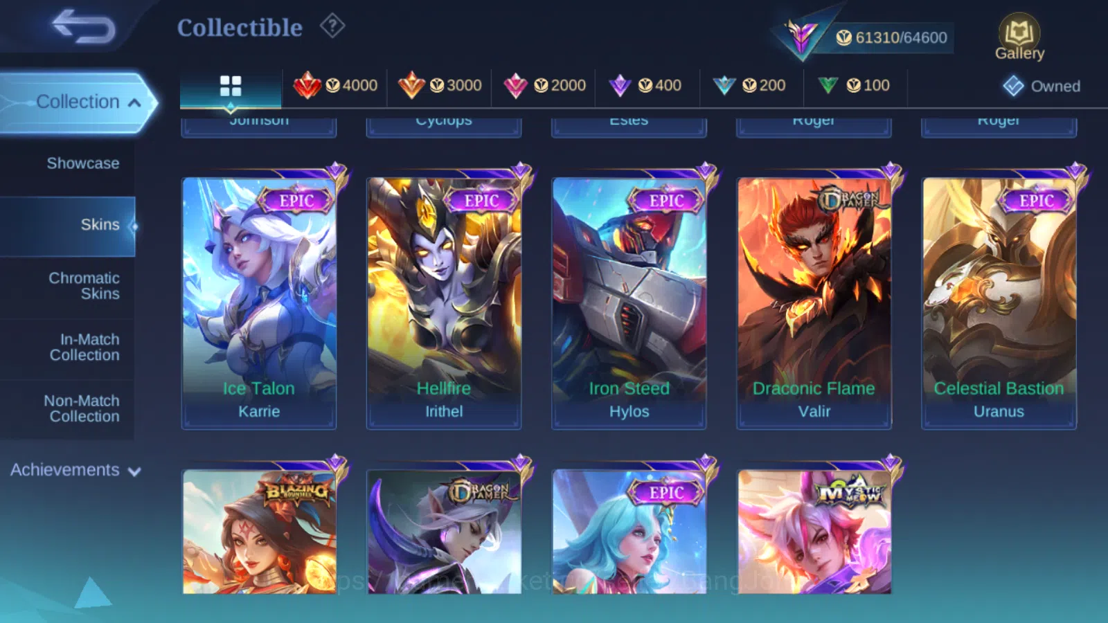 Mobile Legends: Bang Bang Accounts Others Hero 99 | Skin 228 | Glory | Aspirants Guinevere | Sanrio Floryn | Luckybox 12