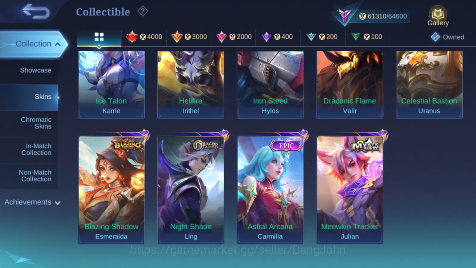 Mobile Legends: Bang Bang Accounts Others Hero 99 | Skin 228 | Glory | Aspirants Guinevere | Sanrio Floryn | Luckybox 13
