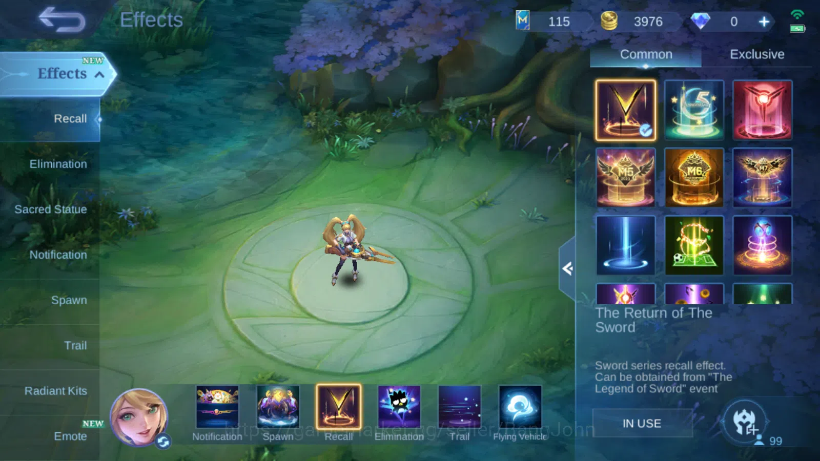 Mobile Legends: Bang Bang Accounts Others Hero 99 | Skin 228 | Glory | Aspirants Guinevere | Sanrio Floryn | Luckybox 15