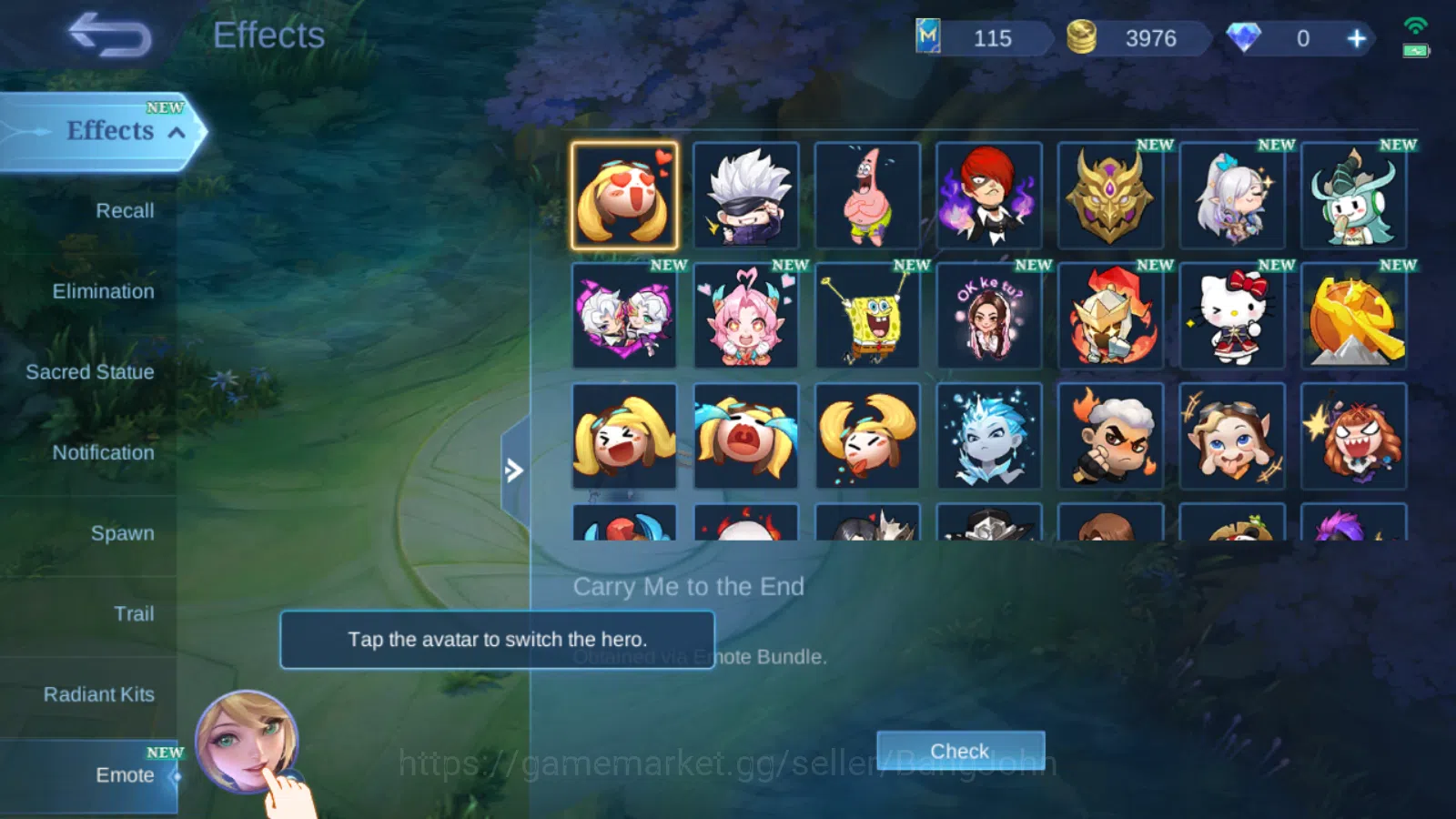 Mobile Legends: Bang Bang Accounts Others Hero 99 | Skin 228 | Glory | Aspirants Guinevere | Sanrio Floryn | Luckybox 16
