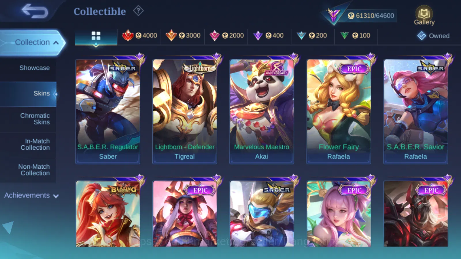 Mobile Legends: Bang Bang Accounts Others Hero 99 | Skin 228 | Glory | Aspirants Guinevere | Sanrio Floryn | Luckybox 9