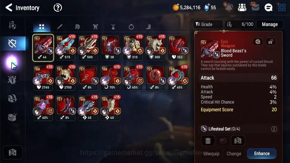 Epic Seven Accounts Global|UnVerif|3 ML(NM Luna,LC Bellona,Harsetti)+C image 15