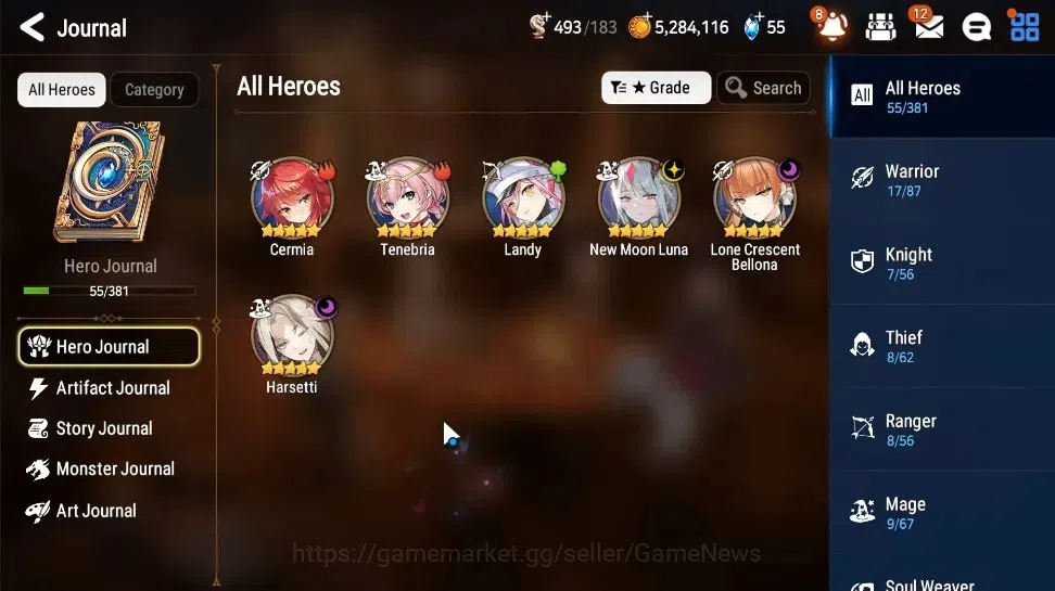 Epic Seven Accounts Global|UnVerif|3 ML(NM Luna,LC Bellona,Harsetti)+C image 6