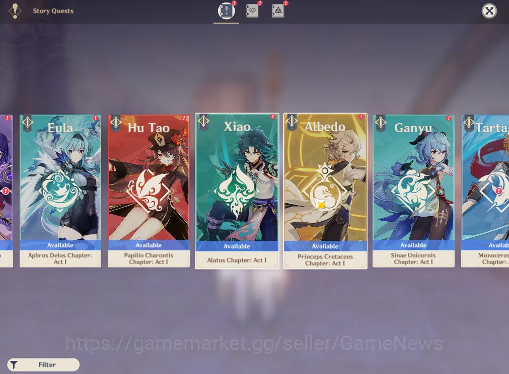 Genshin Impact Accounts ASIA | AR55 | Zibai C2, Linea, Kazuha, Yelan Core  image 5