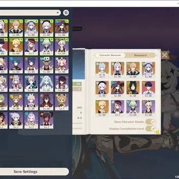 Genshin Impact Accounts Others Asia|AR 50|3 Limited (Odette,Citlali,Varka) + Std (Mizuki,Tighnari,Mona,Qiqi)|Usn Unset|Male
