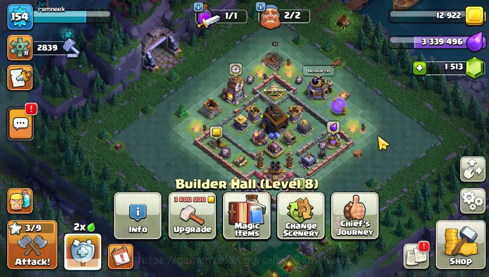 Clash of Clans Accounts TH 14-BH 8|LV 154|Limited Skin|HH 8|BK 58,AQ 70,GW image 10