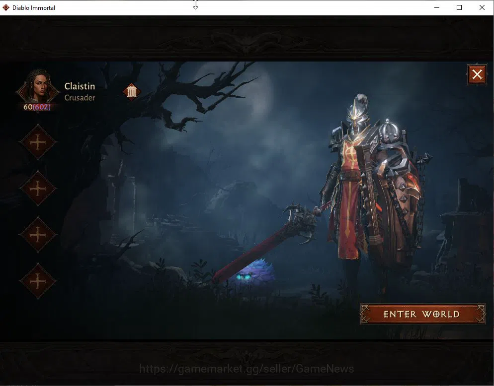 Diablo Immortal Mid-Tier SEA-Vasily|Lv60(602)|Crusader|CR 32k|Reso 330|Para image 1