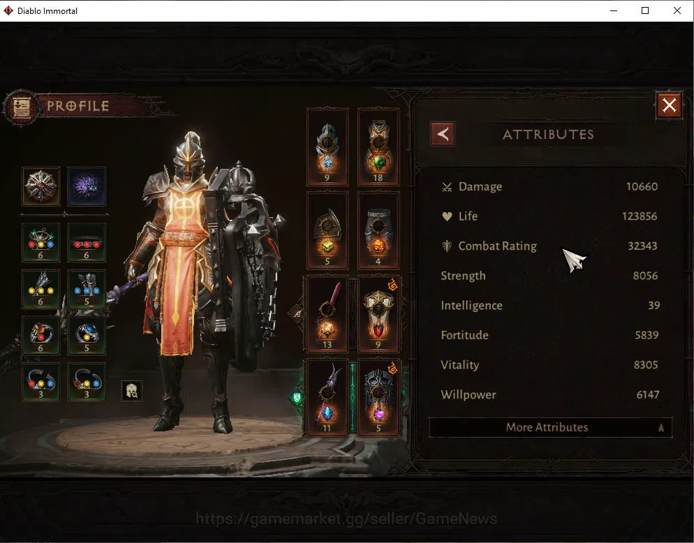 Diablo Immortal Accounts Mid-Tier SEA-Vasily|Lv60(602)|Crusader|CR 32k|Reso 330|Paragon Maledictor|Inferno I|Hell Lv17|Check 3