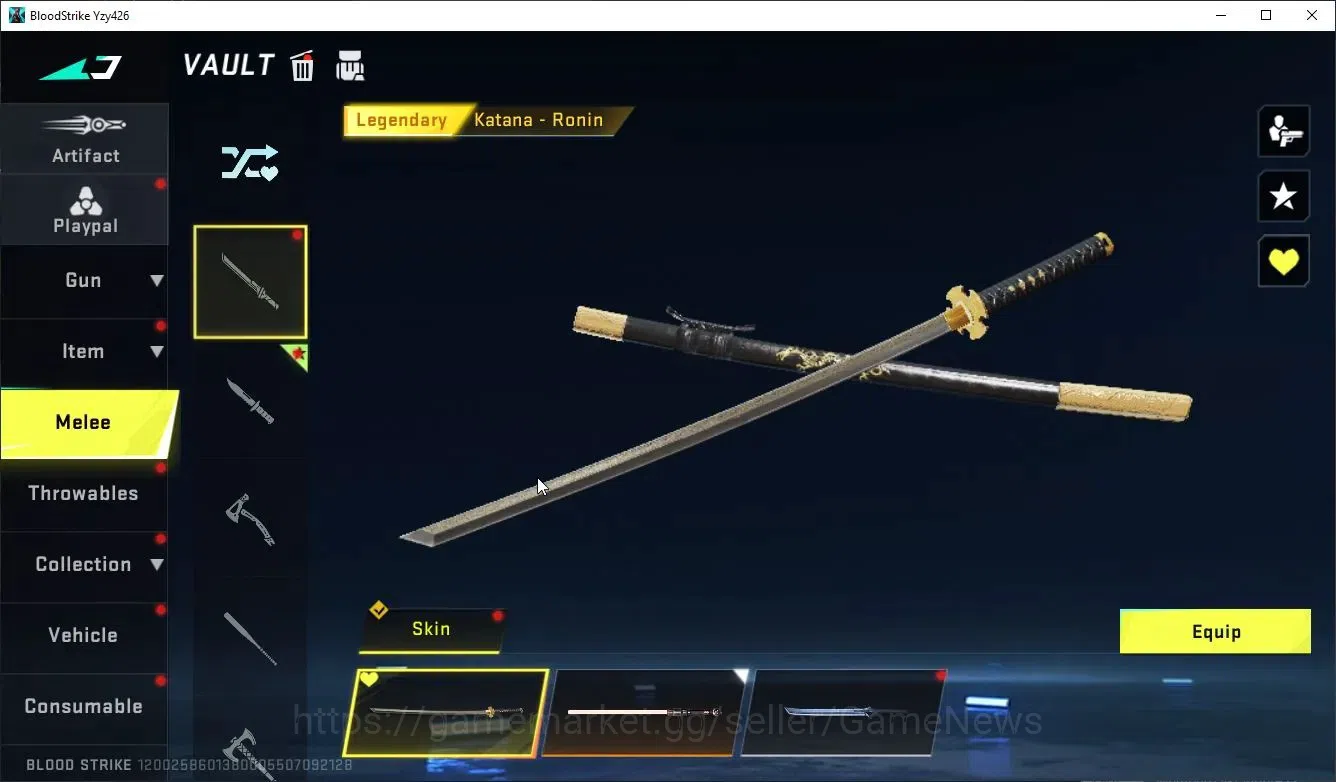 Blood Strike Accounts Collab Skin ASIA|ETERNAL DEagle+MELEE TalonKnife,LightBlde|Collab ENZO KRAKEN,TR MCX,FN2K,Jack,+2 13